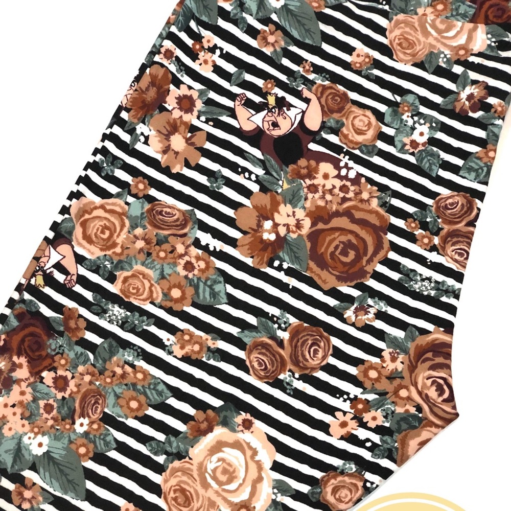TC Queen Of Hearts Vintage Floral LulaRoe Leggings